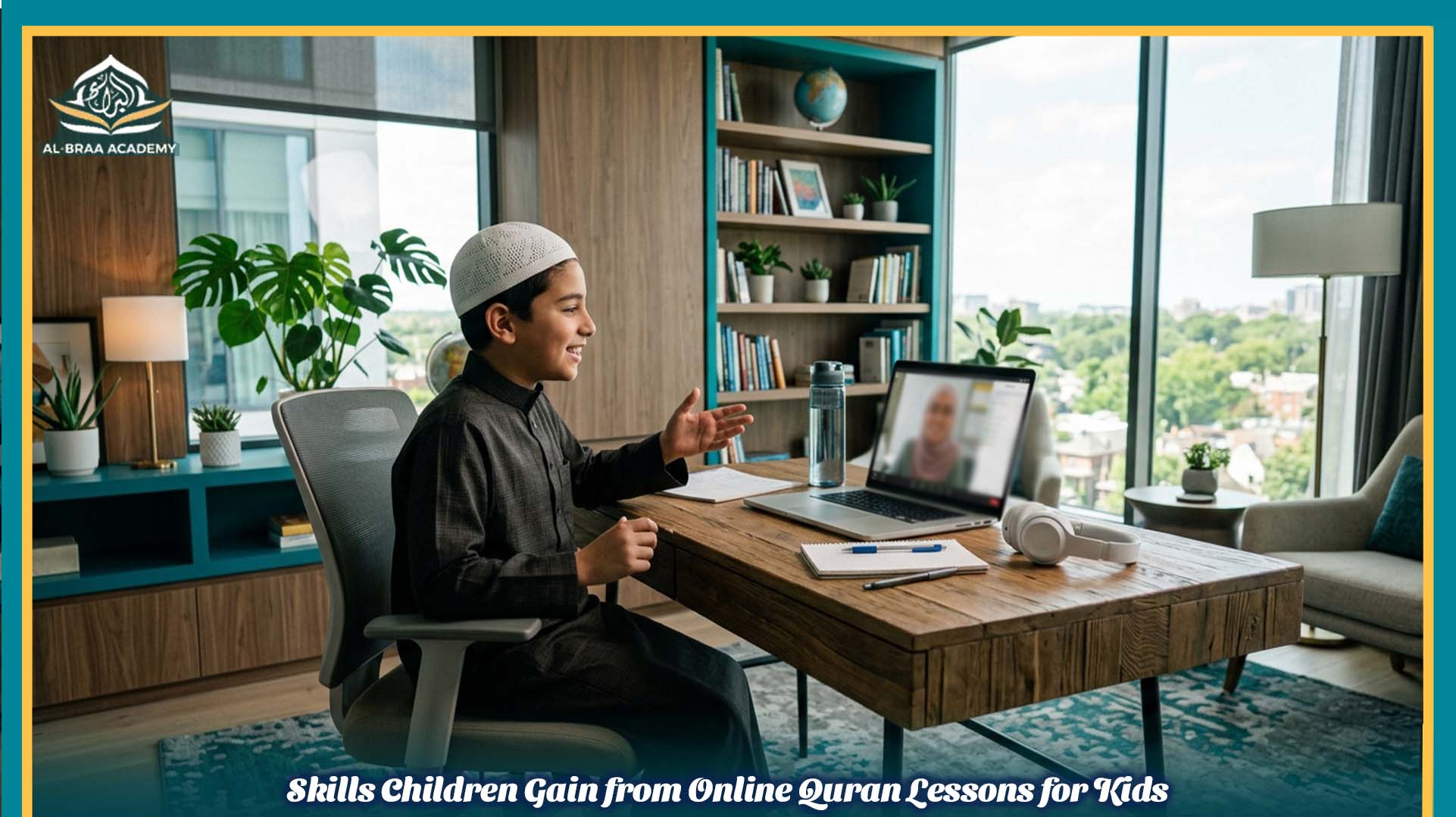 student learning at our online arabic academy
